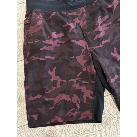 Lululemon T.H.E. Short Mens Medium Camo Black Compression Unlined Workout Gym 9" - Picture 2 of 7